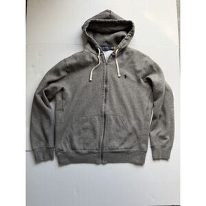 Polo Ralph Lauren Men's Signature RL Fleece Full Zip Hoodie Gray Size Large